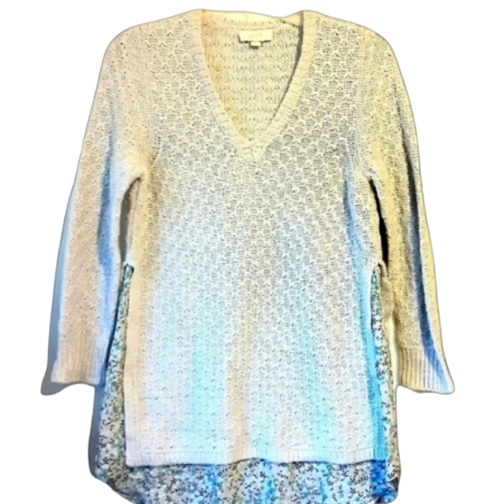 Tiered Gray/BlueSweater sz S